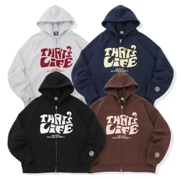 That's life 지퍼 후드티