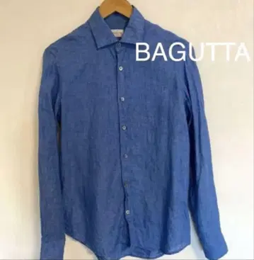 BAGUTTA 린넨 남성용 셔츠 S