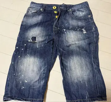 DSQUARED2 데미지 데님 숏 팬츠