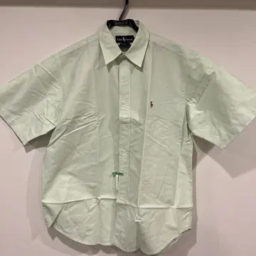 Ralph Lauren L 사이즈 반팔 셔츠 연한 녹색