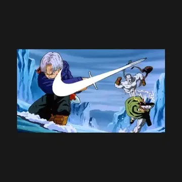 [ T셔츠 ] Trunks Sword 트랭크스 드래곤볼 블랙 L