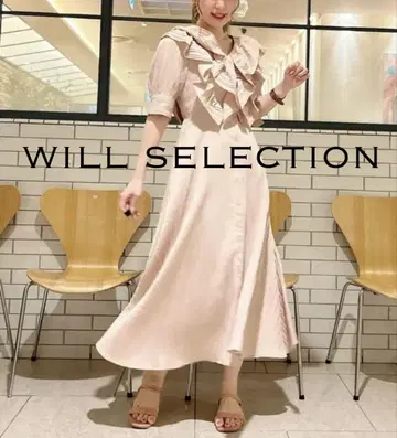 새상품급 will selection 프릴 핑크 원피스