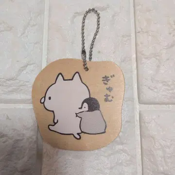고양이 펜 비와 우드스탁 키링
