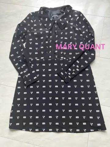 MARY QUANT 마리콴트 무릎 기장 원피스 블랙 36