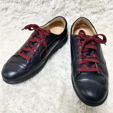 베네슈 가죽 스니커즈 건강 신발 23cm 가죽 신발 블랙 쿠션성