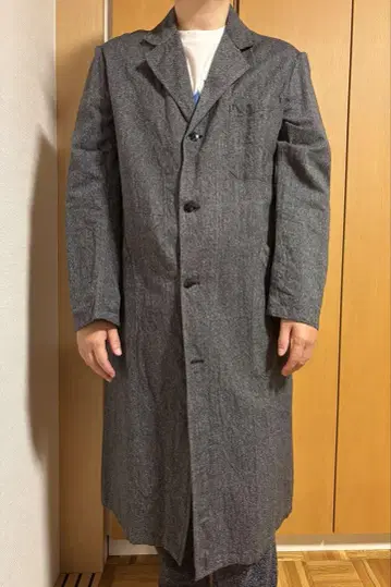 [ 블랙 샴브레이 ] 아틀리에 코트