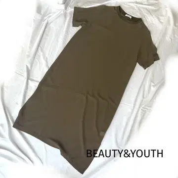 BEAUTY&YOUTH 시스루 롱 원피스 시어 소재 반팔