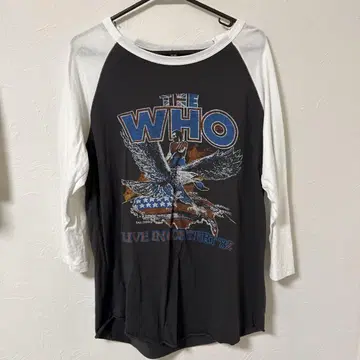 THE WHO 라이브 T셔츠 M 사이즈 블랙/화이트