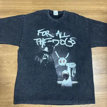 FOR ALL THE DOGS 티셔츠 L 사이즈 다크 그레이