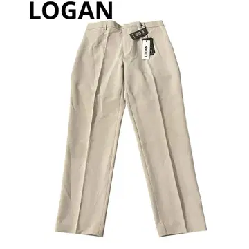 택 포함 새상품 LOGAN 베이지 슬랙스 밴딩