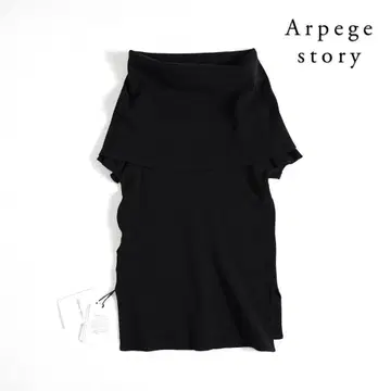 463y*새상품 아르페쥬 스토리 오프숄더 리브 니트