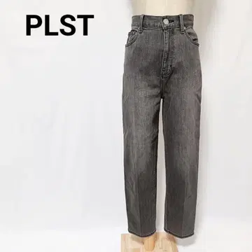 PLST 플라스테 슬림 레그 데님 팬츠 S 그레이 워시 가공