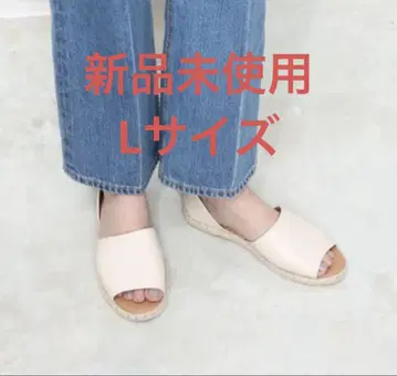 새상품 fin 세퍼레이트 에스파드리유 저반발 내추럴 L 저반발