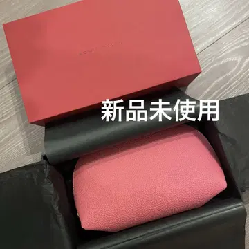 보나벤츄라 가죽 파우치 대 핑크 새상품 미사용 오다기리 히로 씨 애용