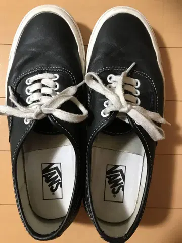VANS 애너하임 44 가죽 블랙 26.5cm