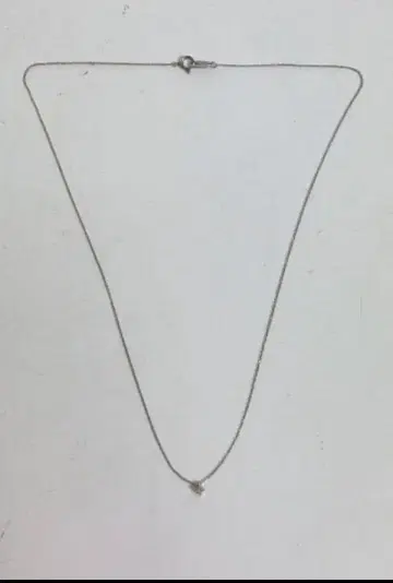 ete 목걸이 k10 화이트 골드