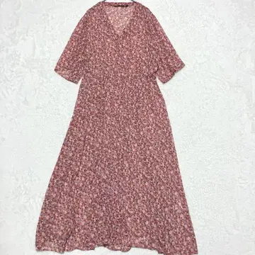 유니클로 스튜디오 썬더슨 2XL 3L 시어 셔츠 롱 원피스 꽃무늬