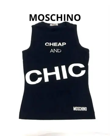 모스키노 CHEAP AND CHIC 슬리브리스 셔츠 블랙