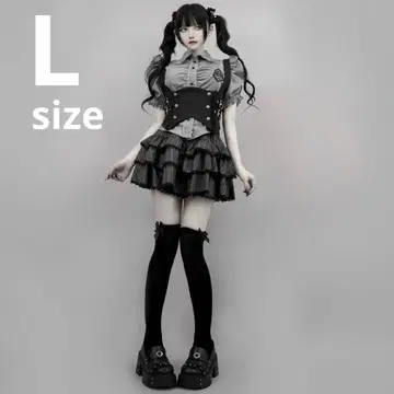 DimMoire 학원 셋업 블라우스 베스트 참 포함 스커트 사이즈 L