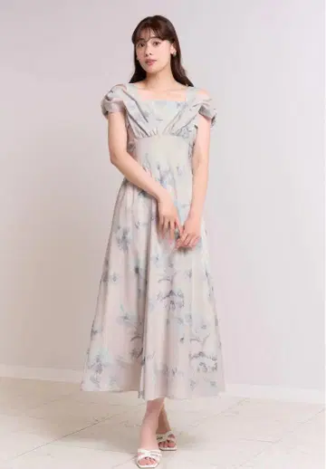 herlipto Amboise Gathered Flare Dress