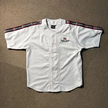 Karl Kani 칼카니 XL 베이스볼 셔츠 화이트