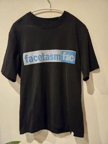 새상품 facetasm 그래픽 티셔츠 블랙