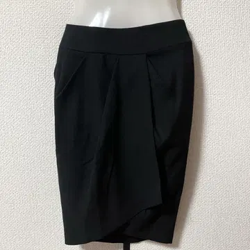 변형 스커트 타이트 스커트 무릎 기장 랩스커트 블랙 검정 61