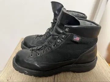 블랙 밀리터리 워크 부츠