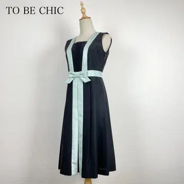 To Be Chic 슬리브리스 리본 원피스 빅 사이즈 42