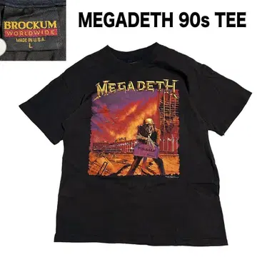 90년대 Megadeth 메가데스 티셔츠 Peace Sells 당시 제품