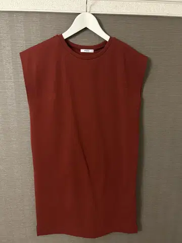 MURUA 슬리브리스 레드 원피스