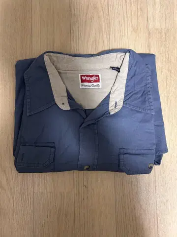 Wrangler Premium Quality 긴팔 셔츠 파랑