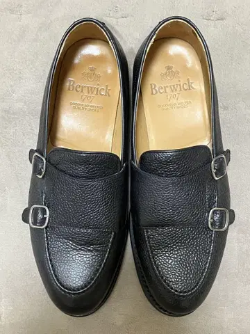 Berwick 버윅 로퍼 더블 몽크 25.5cm 블랙