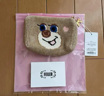 미사용품 페이러 도업 테디 테디 파우치 밴드 포함 리본 참