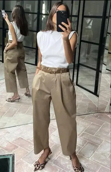 ZARA 자라 벨트 대비 점프 수트 올인원