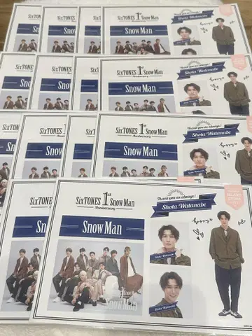 SixTONES Snow Man 스티커 씰 14매