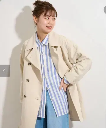 저널 스탠다드 리룸 베이 더블 브레스트 트렌치코트