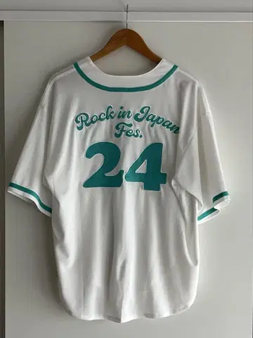 ROCK IN JAPAN 락킨 베이스볼 셔츠 화이트 M