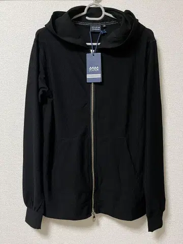 muta MARINE 메쉬 후드티 블랙