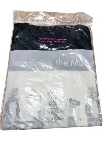 미개봉 새상품!! 이매지닝 더 매직 블랙 T셔츠 미키 도날드