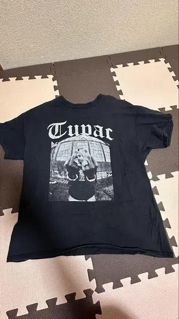 2PAC Tupac 티셔츠 블랙