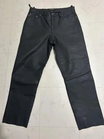 Blend of America 블랙 가죽 팬츠 36