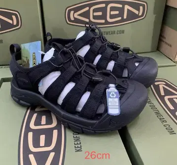 KEEN 블랙 스포츠 샌들 26cm