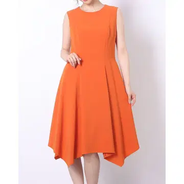 완판템 디노스 불규칙 헴 플레어 원피스 스트레치 소재