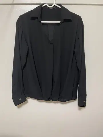 RIVE DROITE 블랙 긴팔 셔츠 F
