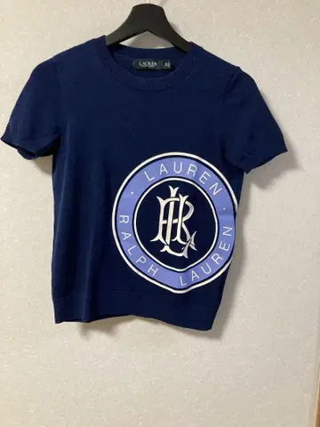 LAUREN RALPH LAUREN 네이비 반팔 니트 XS