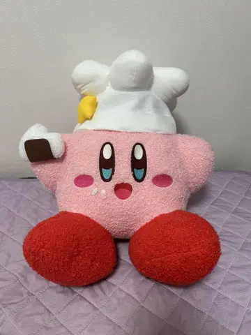커비 셰프 모자 봉제 인형