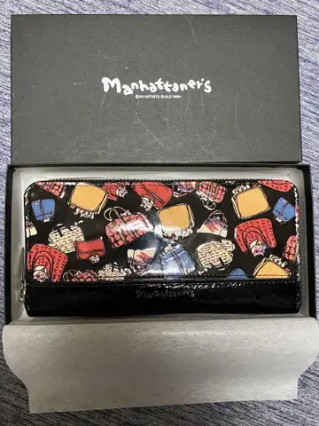 Manhattaner 장지갑 미사용 에나멜 소가죽