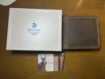 BAGGY PORT 쿠즈 가죽 접이식 지갑