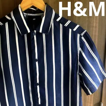 [구제 의류] H&M 에이치앤엠 리오셀 레트로 스트라이프 셔츠